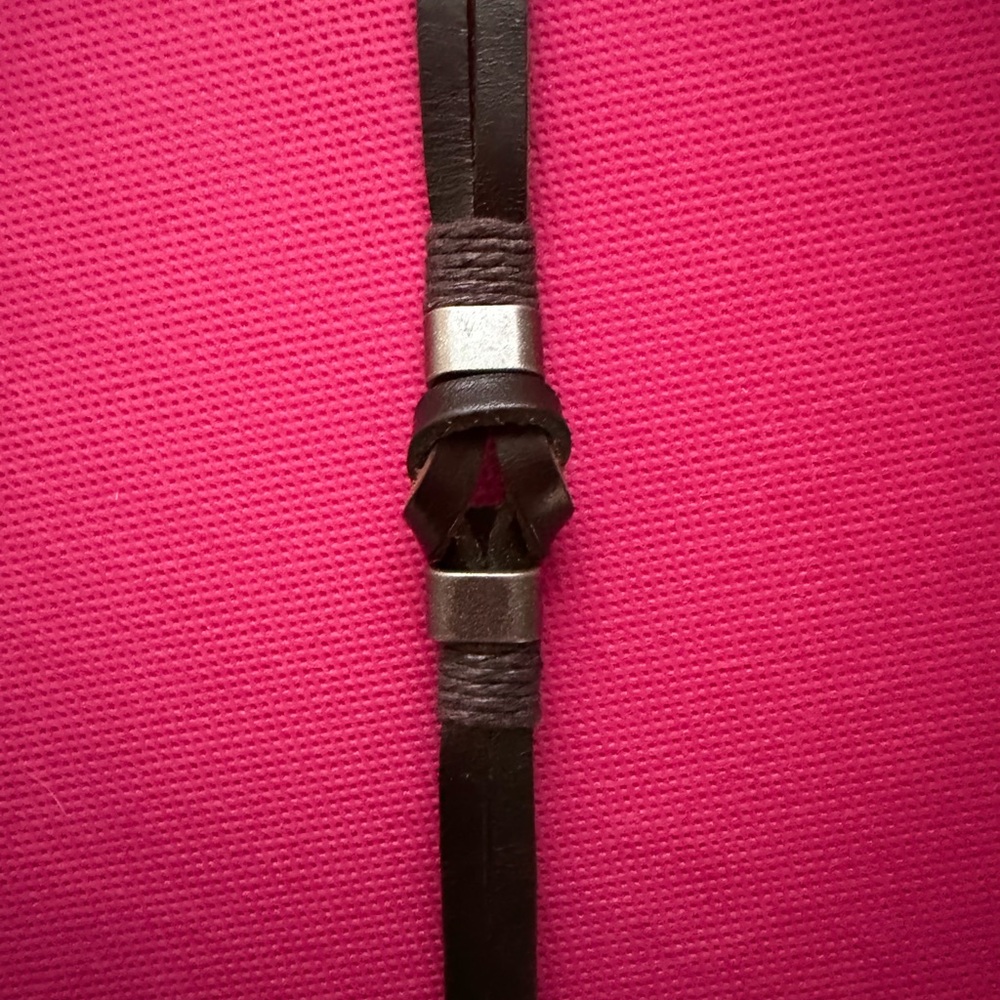 Men’s Leather Bracelet – Dark Brown